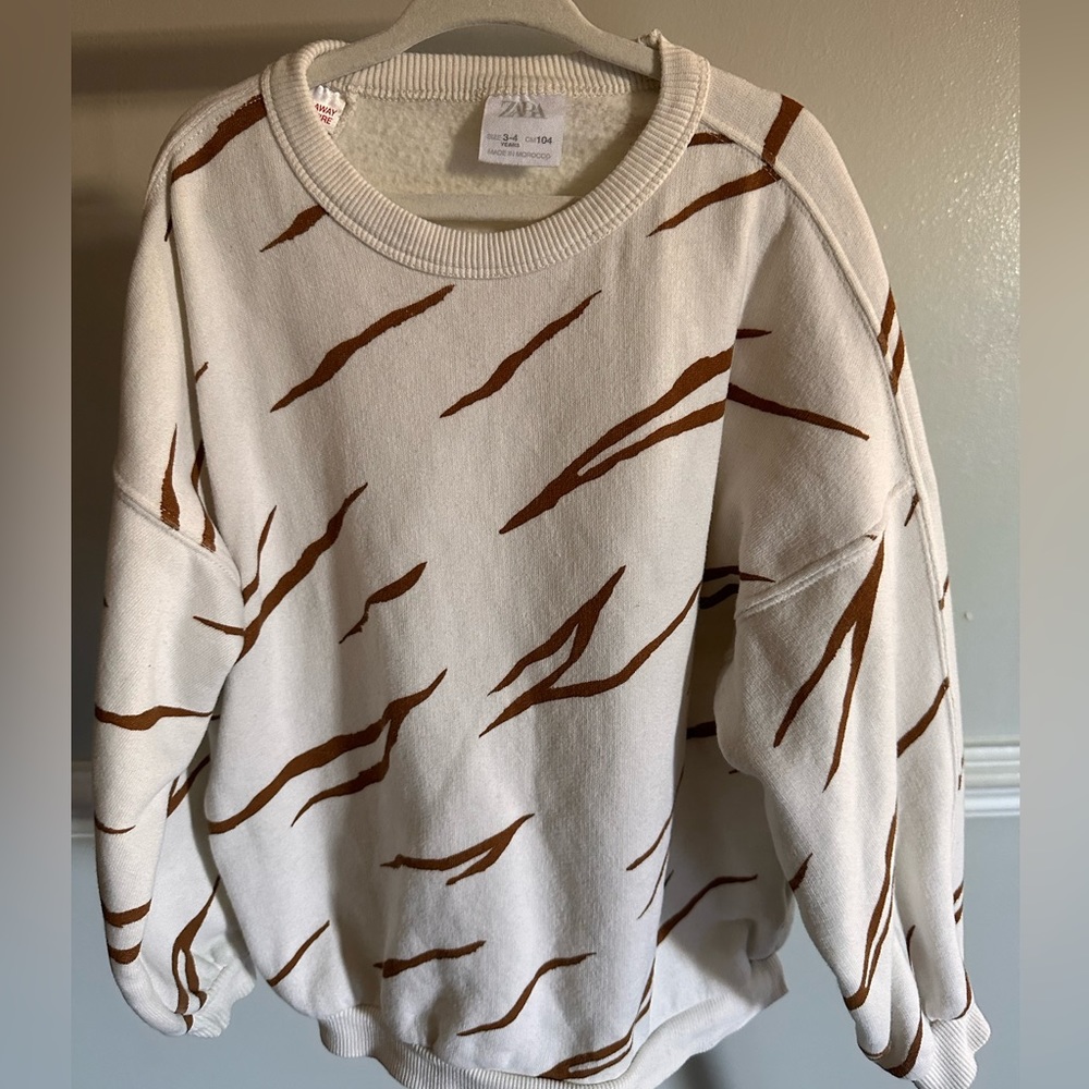 Zara Kids Zebra print sweater
